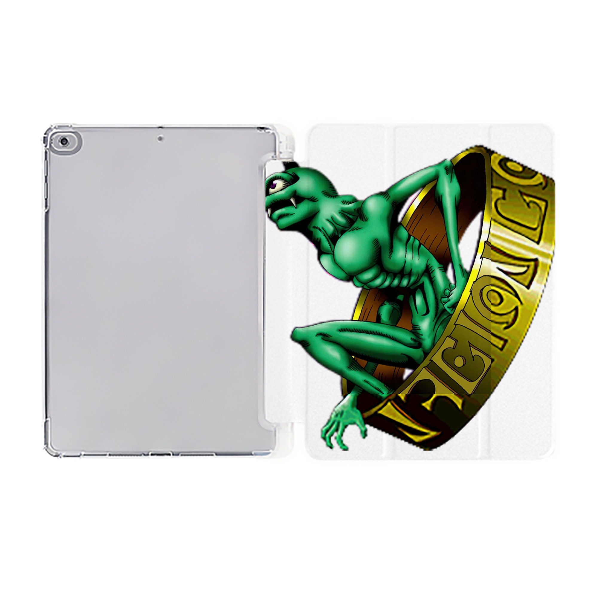 （画像用） 遊☆戯☆王 Yu-Gi-Oh! IPad ケース ペン収納付き 三つ折りスタンド PUレザー×シリコン 対応機種9.5/10.5/10.9インチ